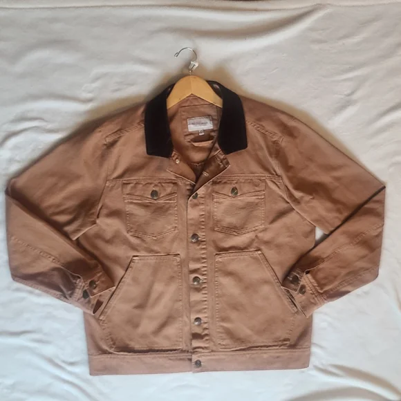 Blue Reachwear Jacket with Corduroy Collar - Picture 1 of 7